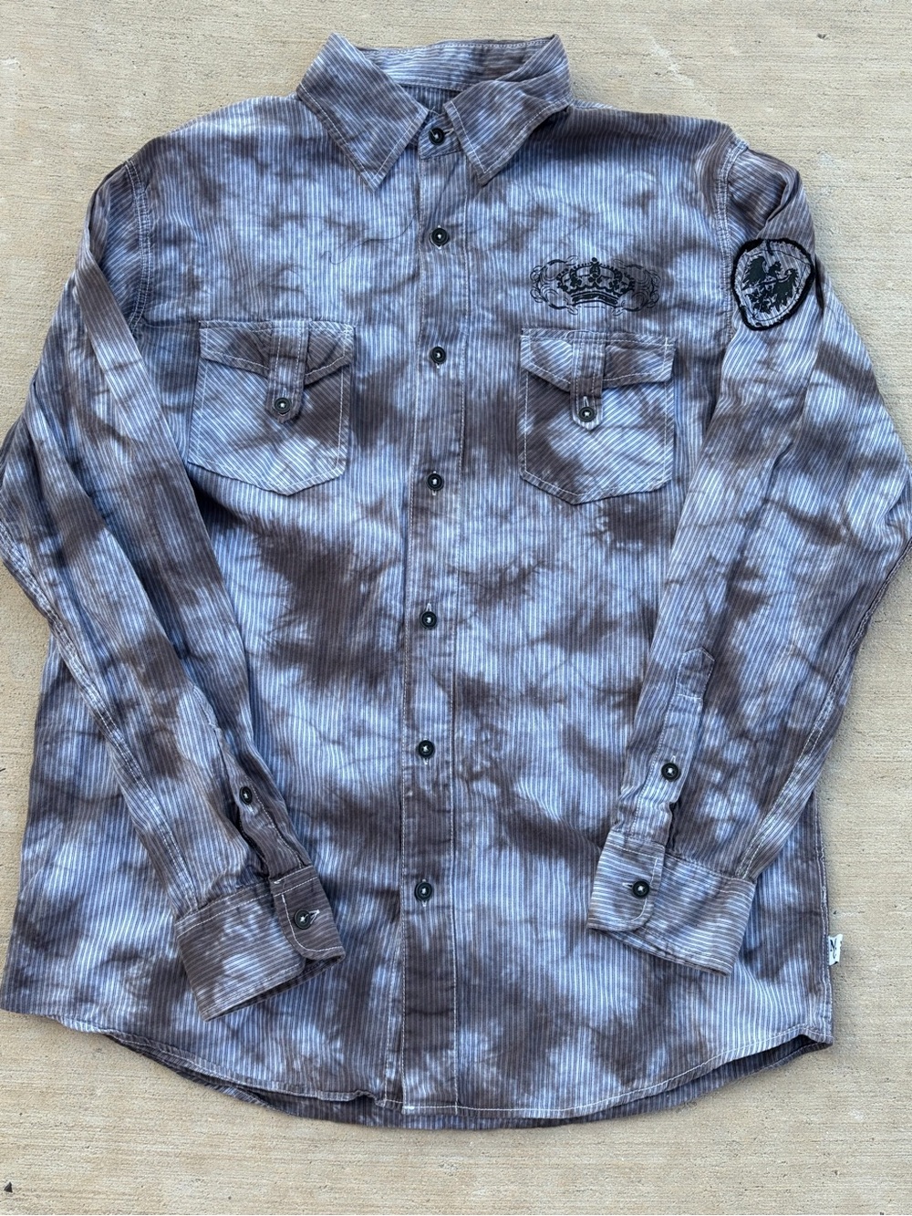 Y2K style Modern Culture button up